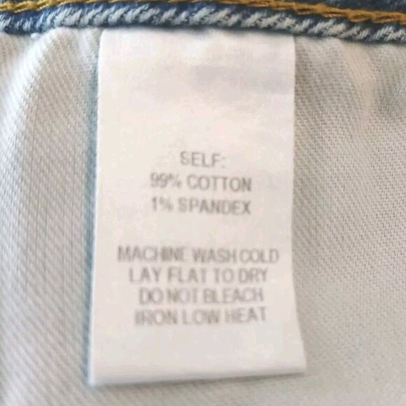 Lulus Light Wash Denim Raw Hem Mini Skirt Women's Size 25 - Picture 9 of 10